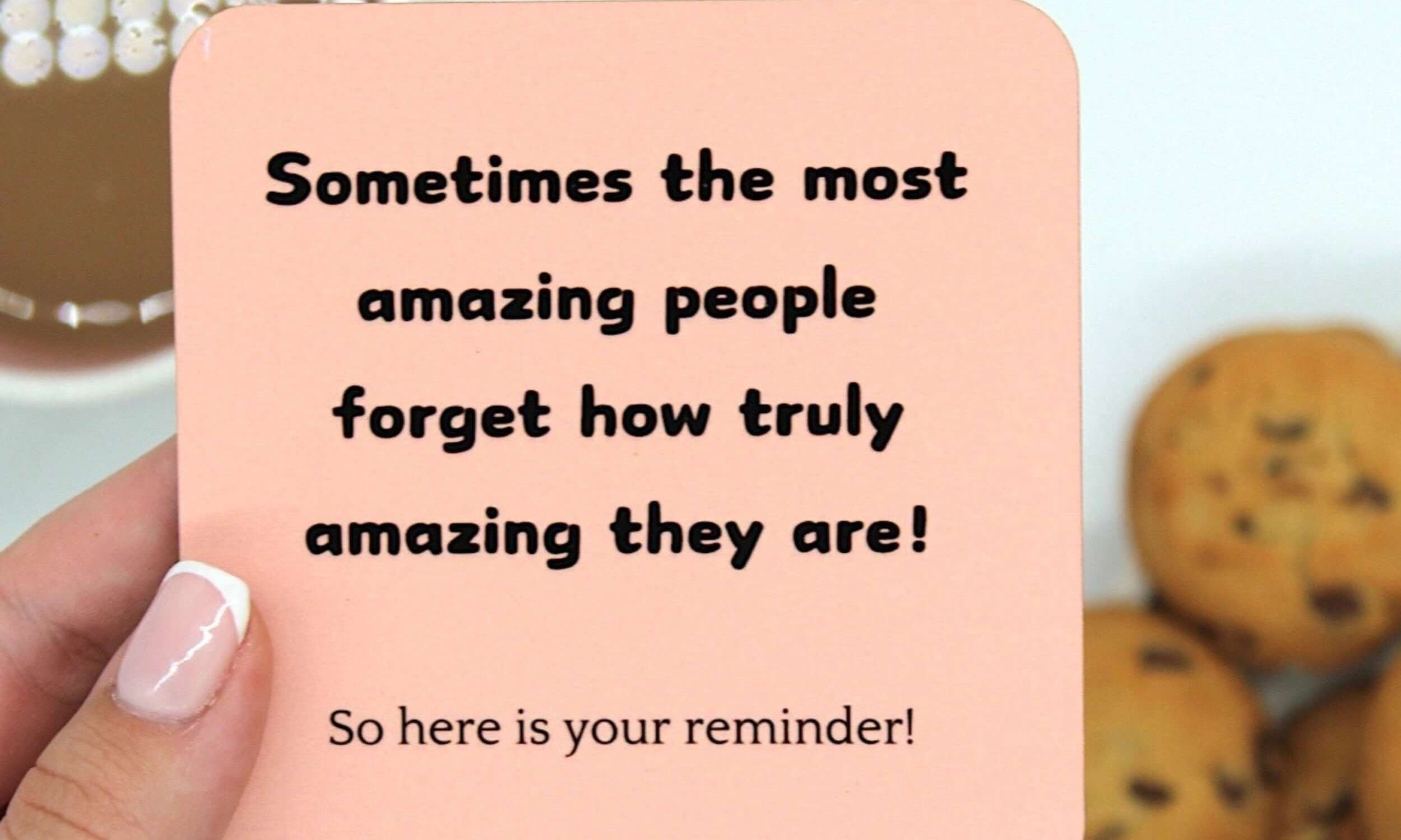 Amazing person coaster, build your own gift box 