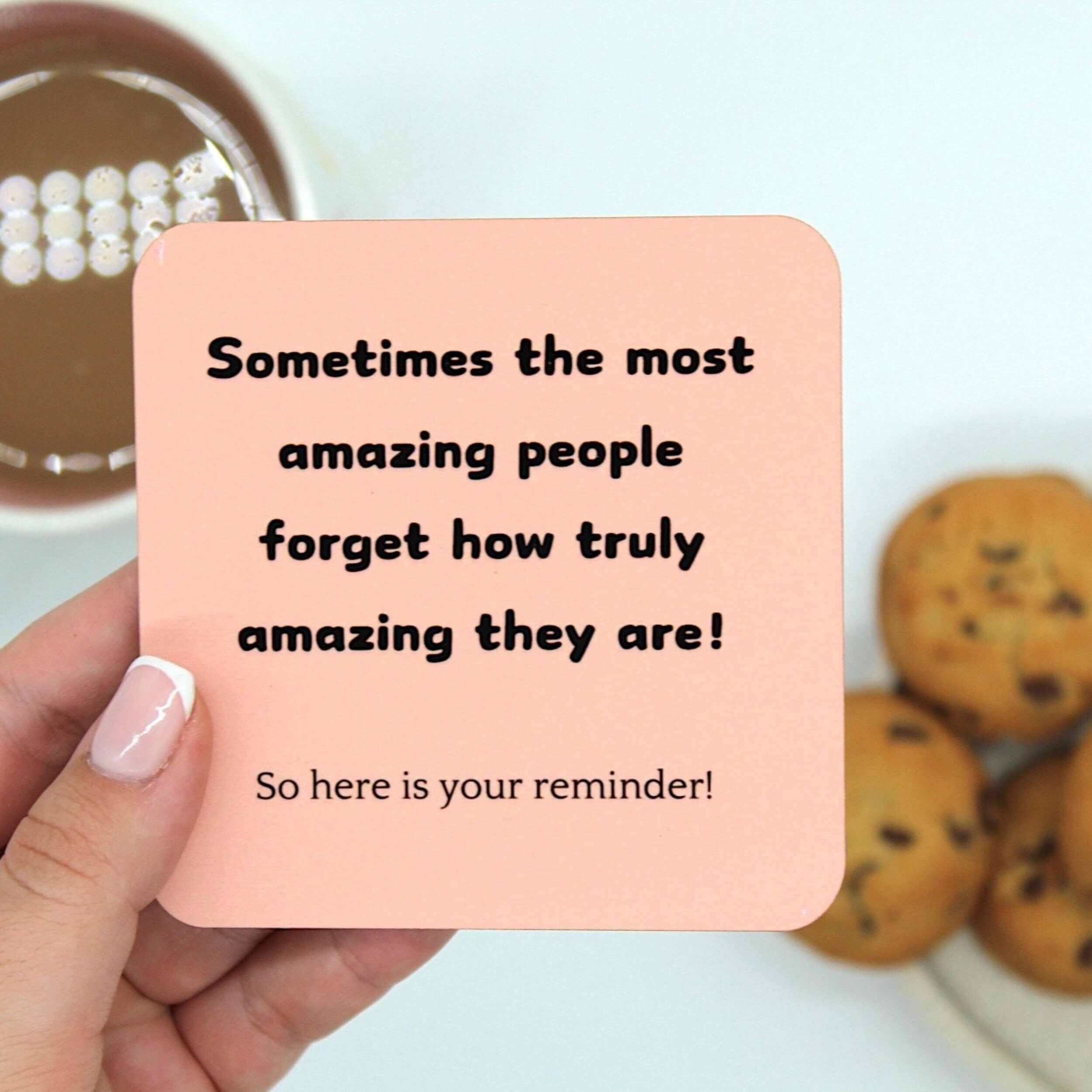 Amazing person coaster, build your own gift box 