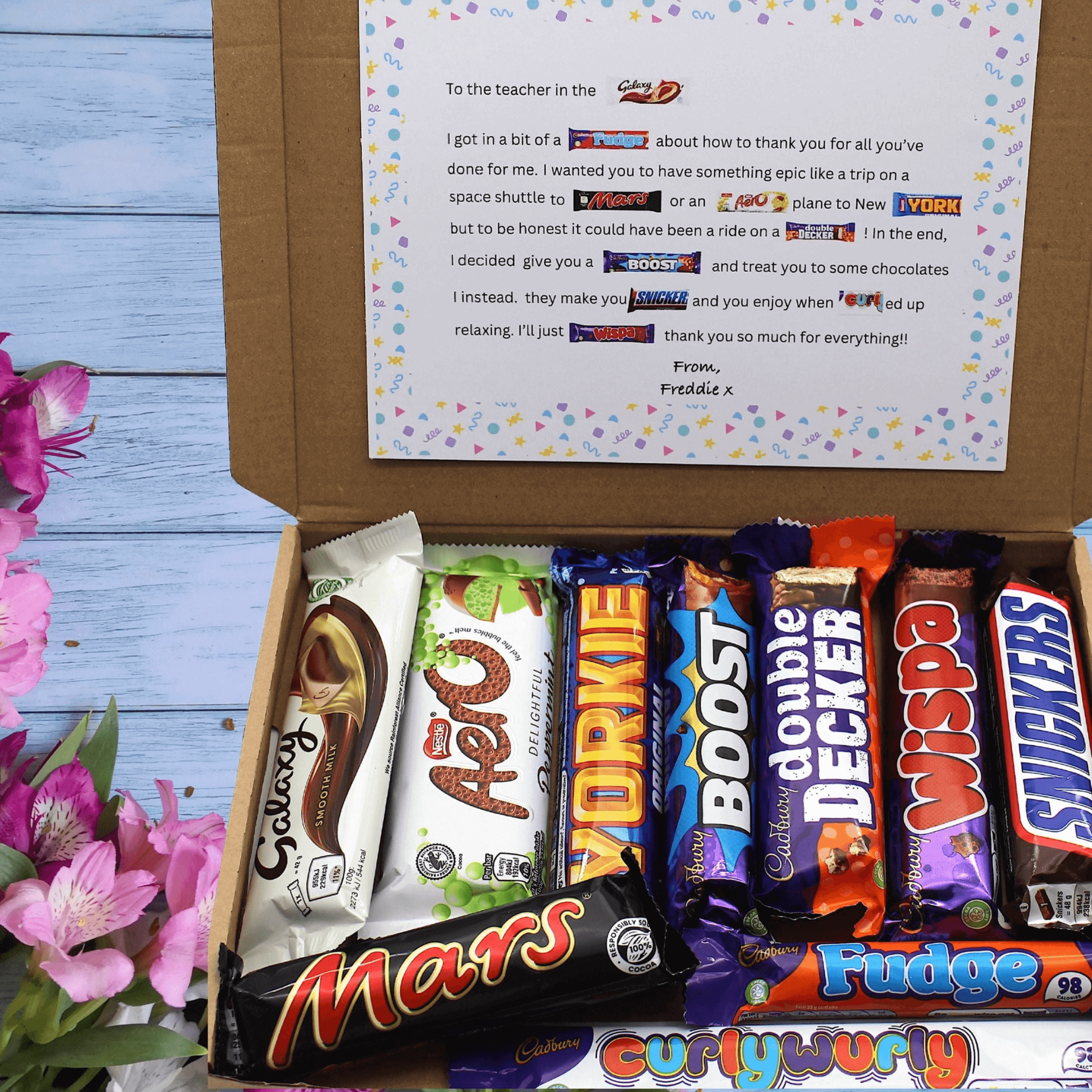 Chocolate Poem Thank You Gift Box 