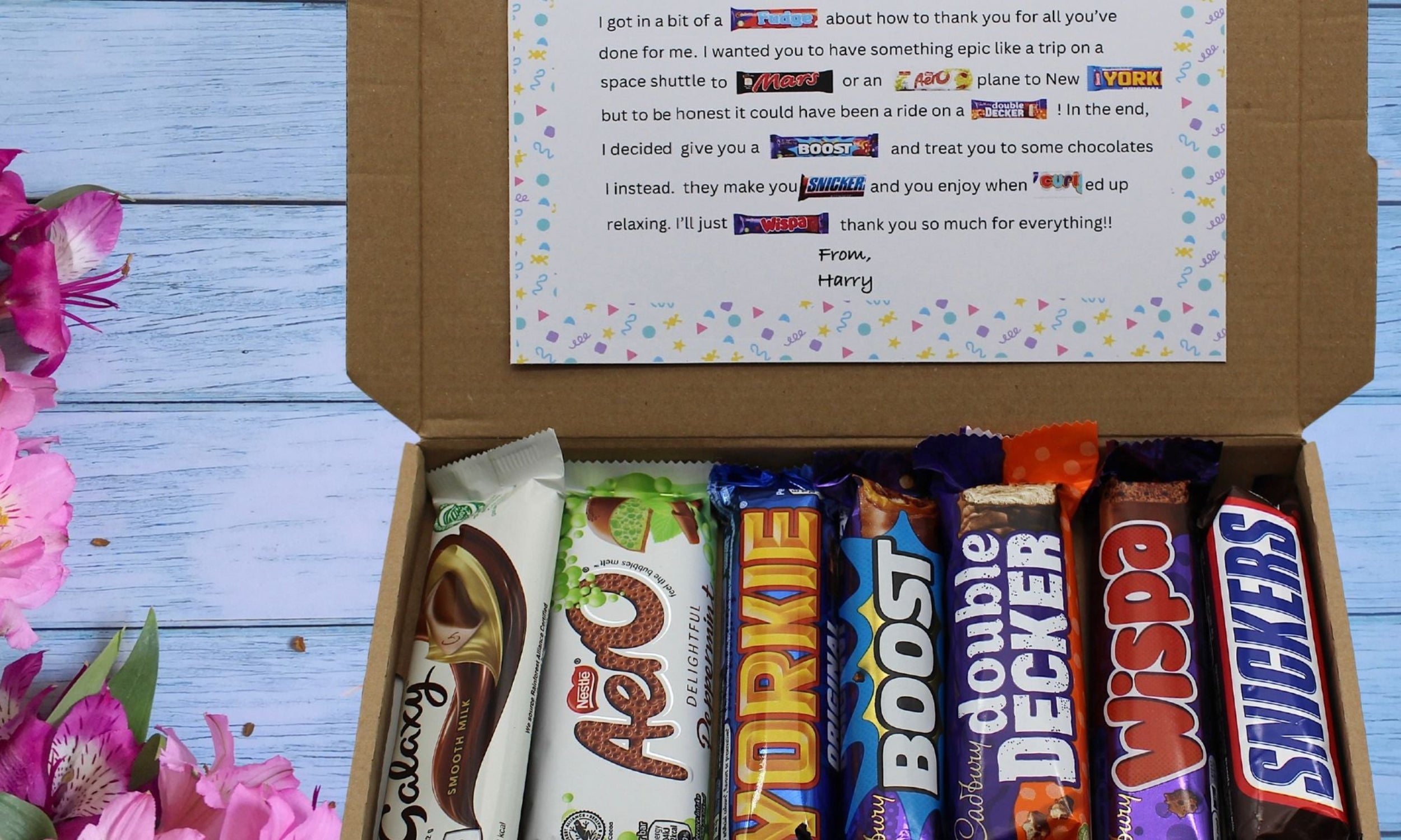Teaching assistant chocolate box, thank you gift box.