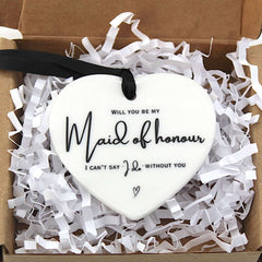 Will you be my maid of honour proposal keepsake