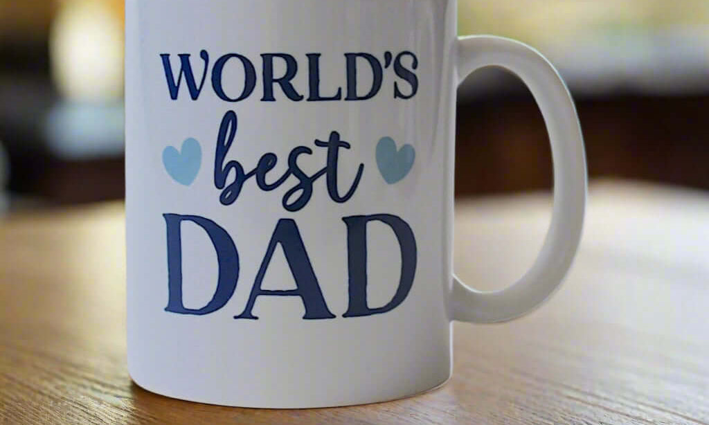 World's Best Dad Mug, ceramic mug for dad's perfect for Father's Day and his birthday.  