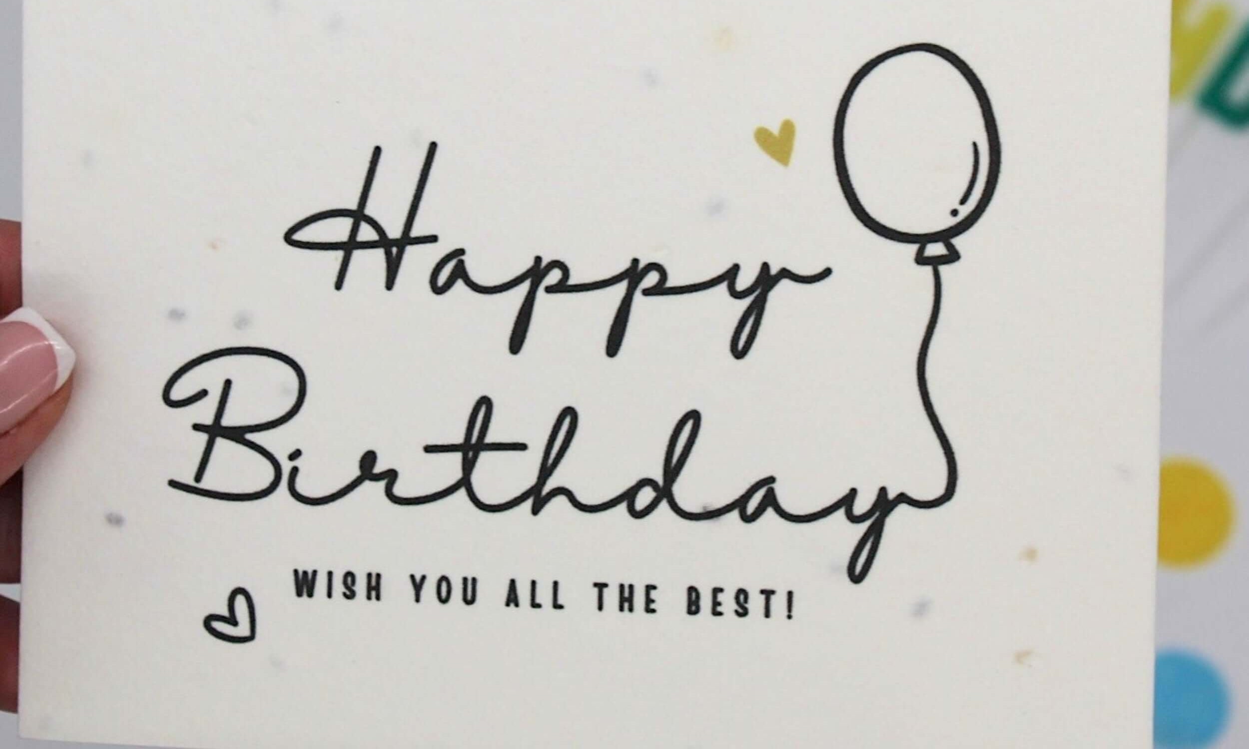 Birthday seeded card note, build your own gift box 