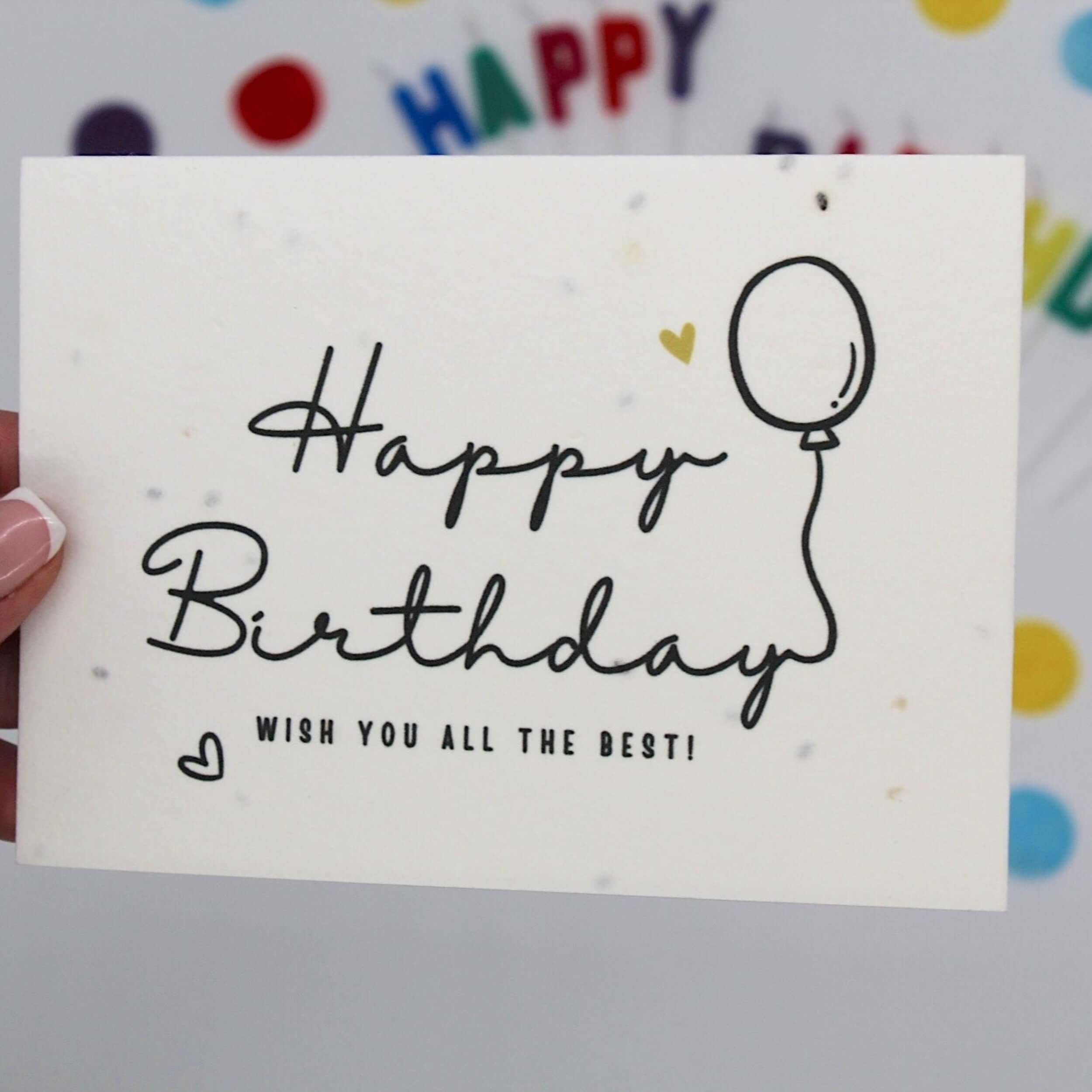 Birthday seeded card note, build your own gift box 
