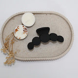 Black Circle Claw Clip