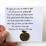 Teacher Super Hero Enamel Pin