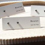 Stainless Steel Silver Heart Earrings Build your own gift box  