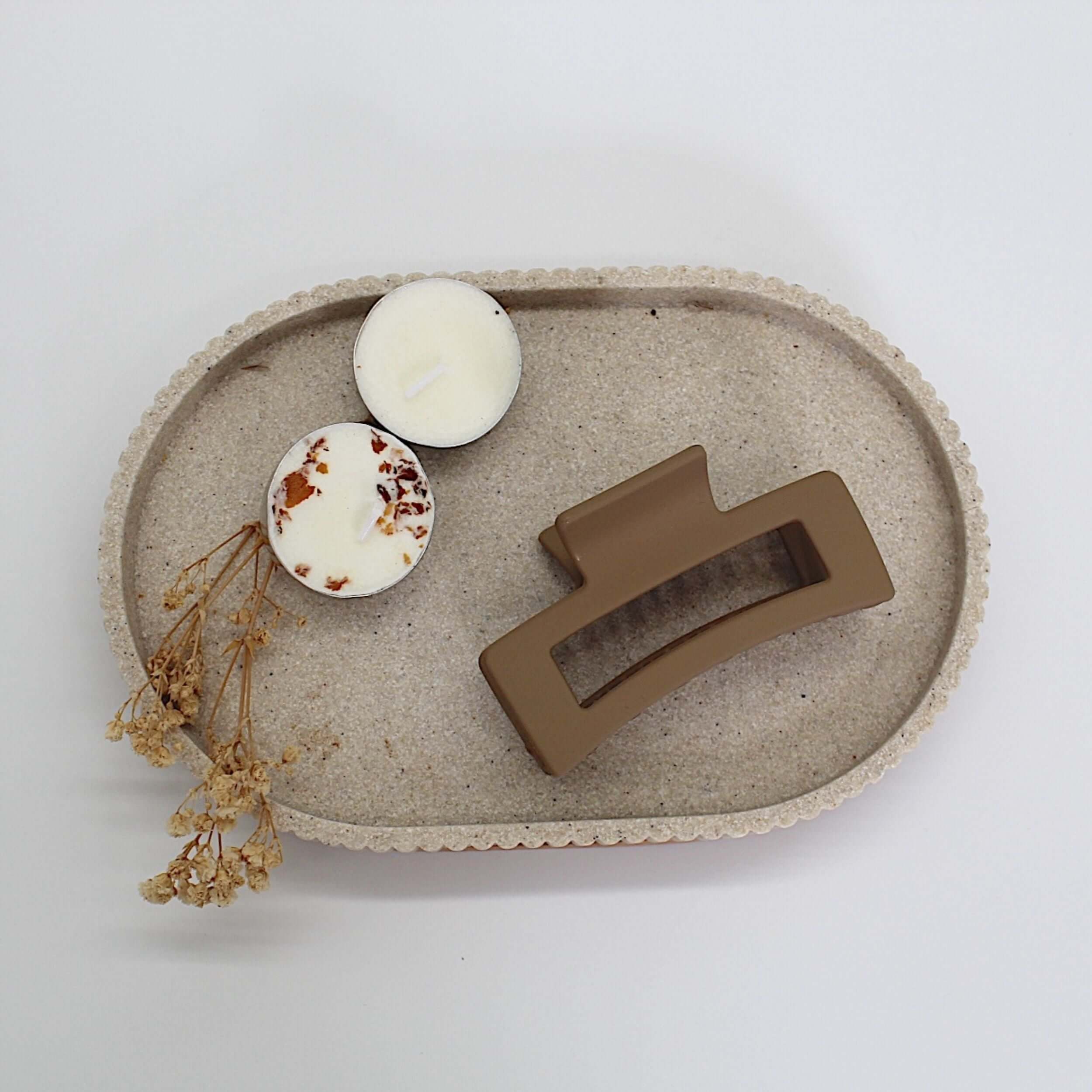 Brown square claw clip | build your own gift box 