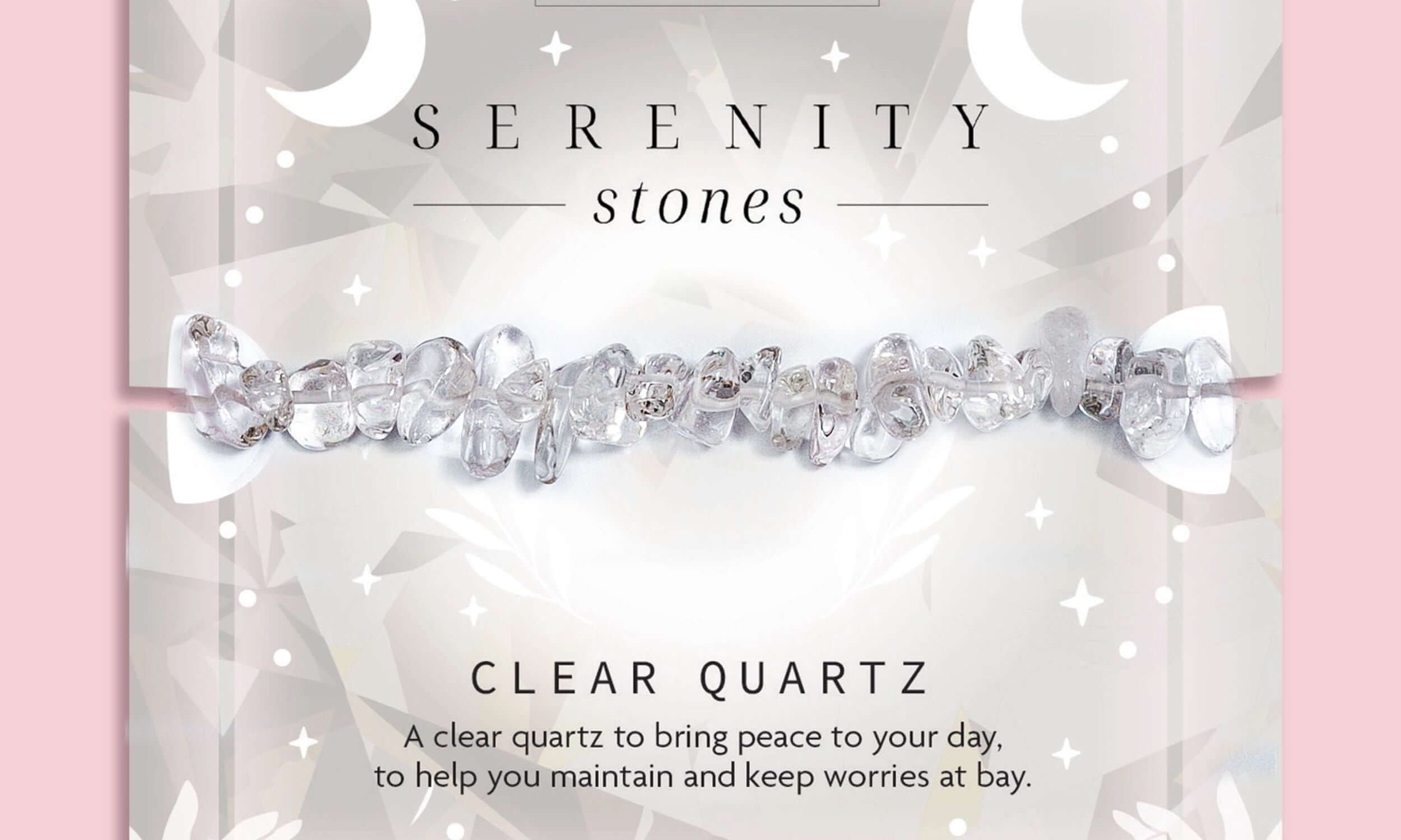 Clear Quartz Crystal Chip Bracelet.