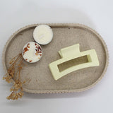 Beige Bar Claw Clip