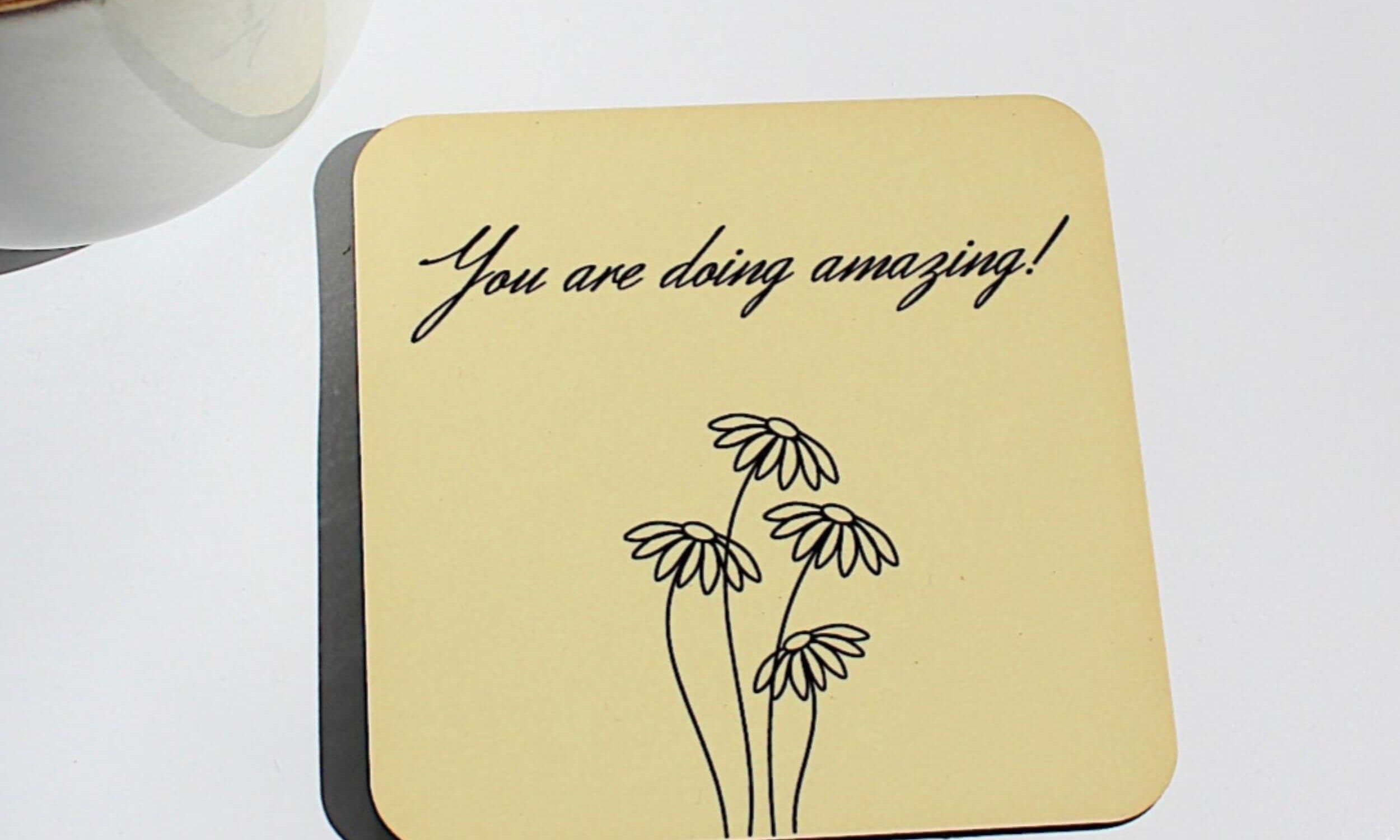 You are doing amazing coaster, build your own gift box for a unique gifting experience 