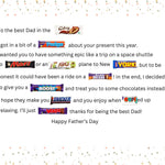 Happy Father's Day Chocolate Poem Box 