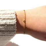 Gold Plated 3 Heart Bracelet