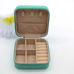 teal jewellery box, personalised jewellery gift 