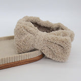 Grey Spa Bow Headband.