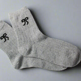 Grey bow knitted wool socks, add to your build your own gift box perfect for any occasion. 