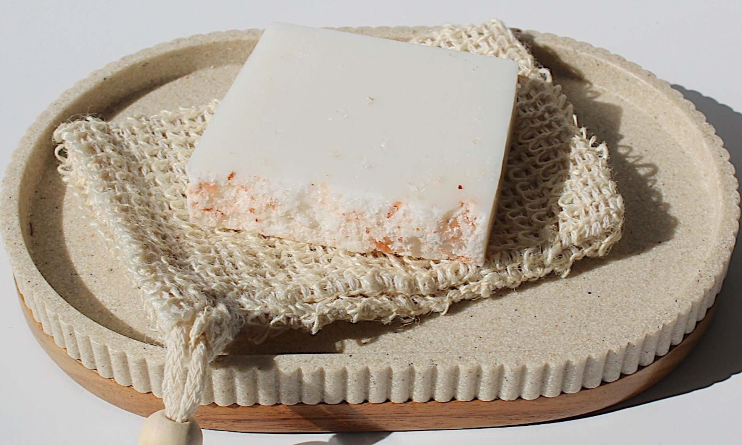 Himaylan cava soap and jute exfoliation soap bag - build your own gift box 