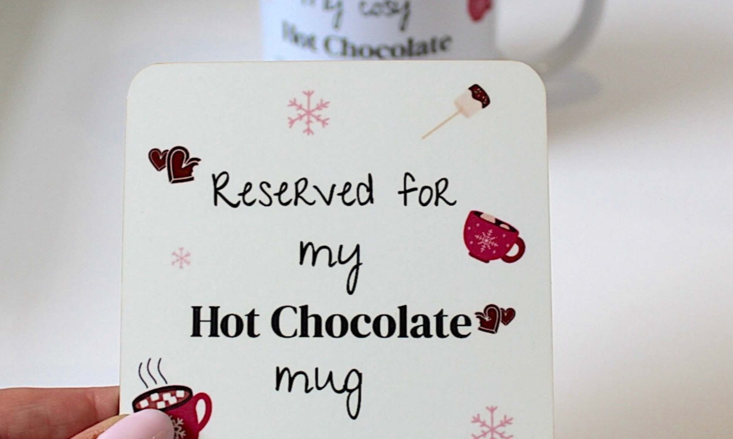 Hot chocolate coaster 