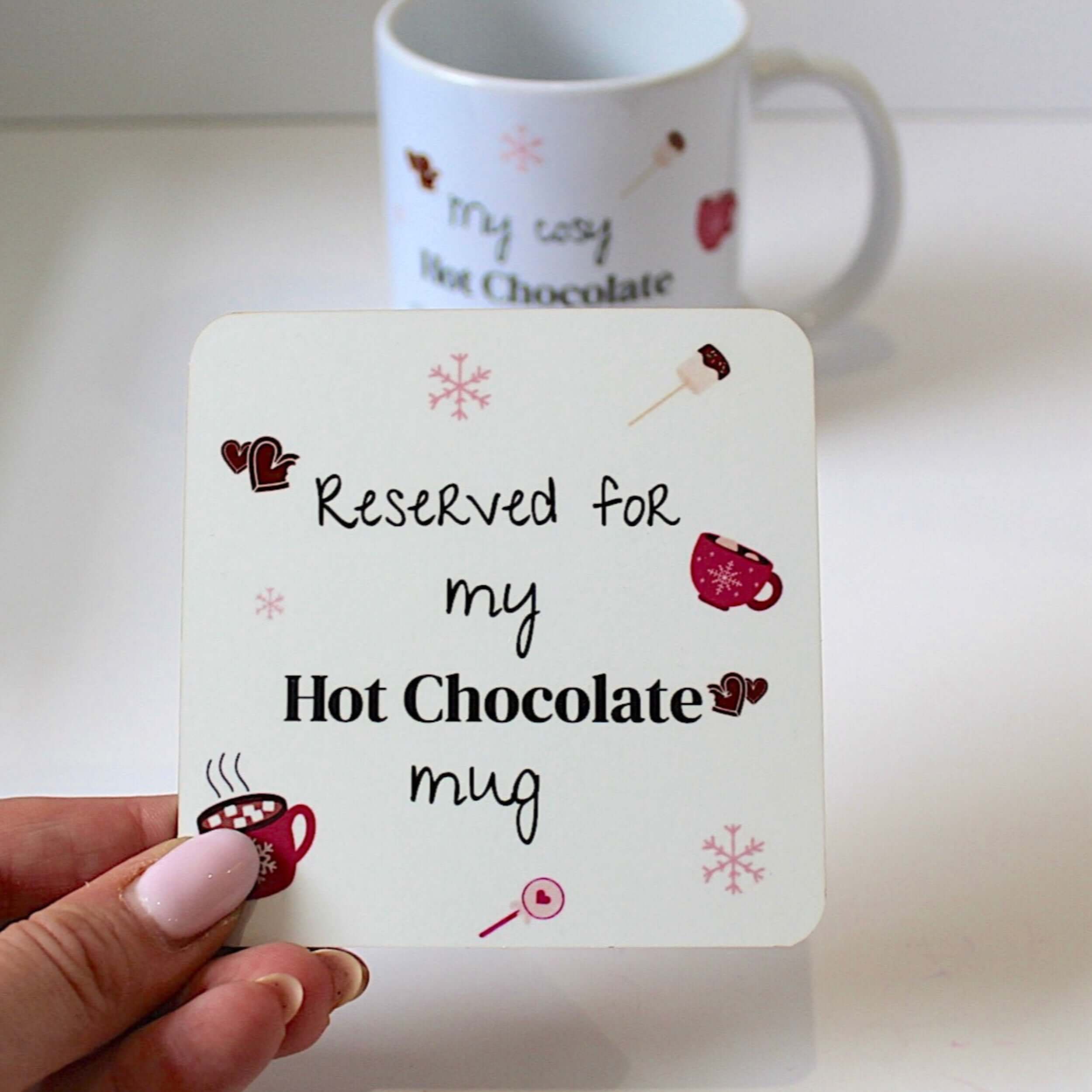 Hot chocolate coaster 