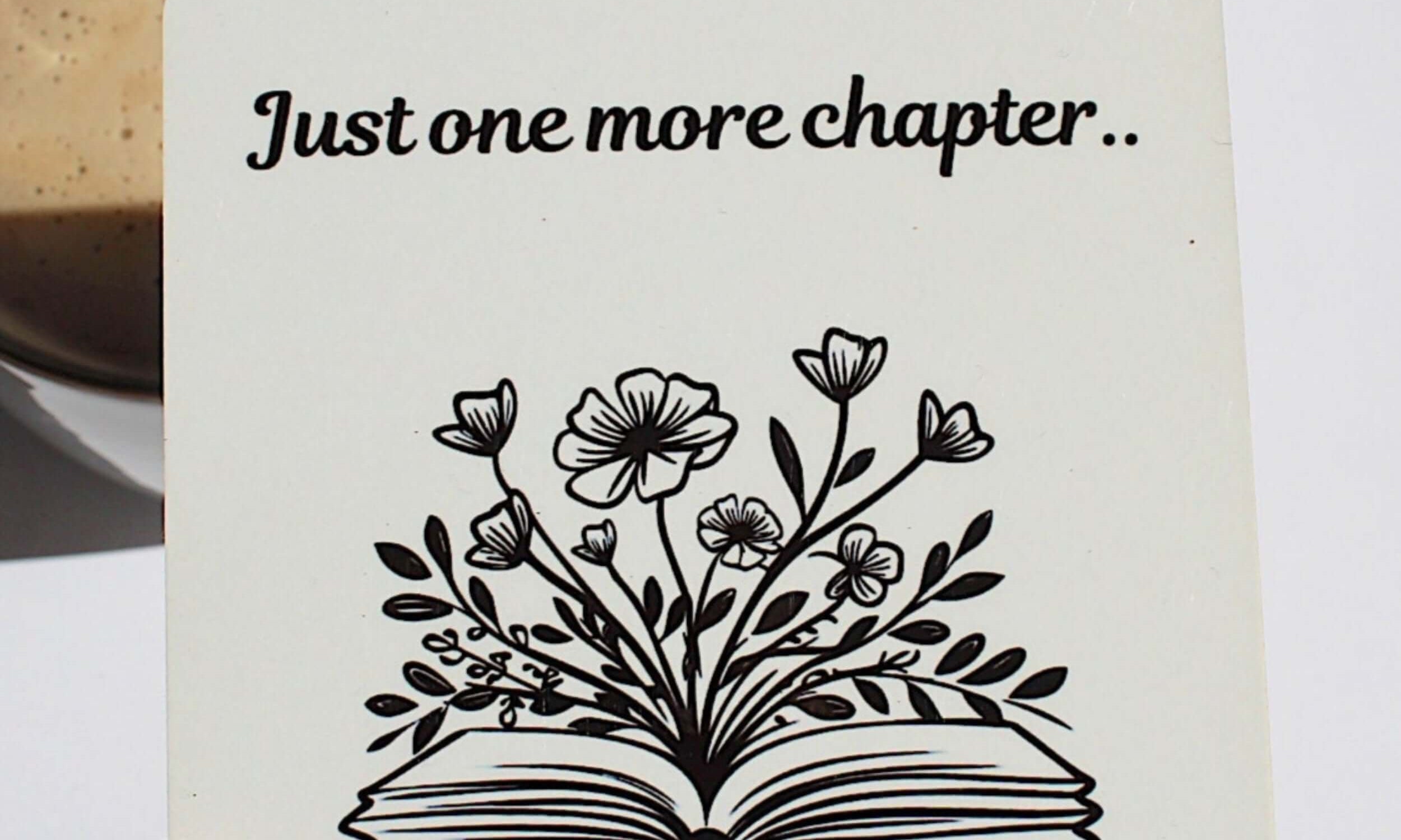 Just one more chapter coaster for the book lovers, build your own gift box to suit their unique personality 