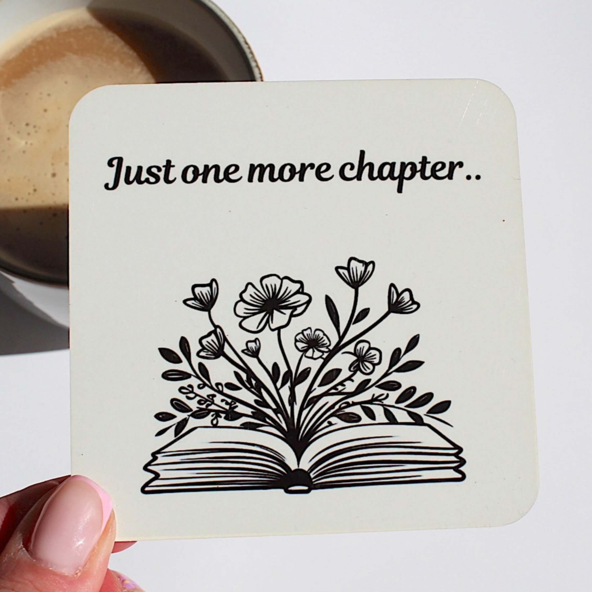 Just one more chapter coaster for the book lovers, build your own gift box to suit their unique personality 