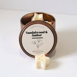 Sandalwood & Amber soy wax melts 