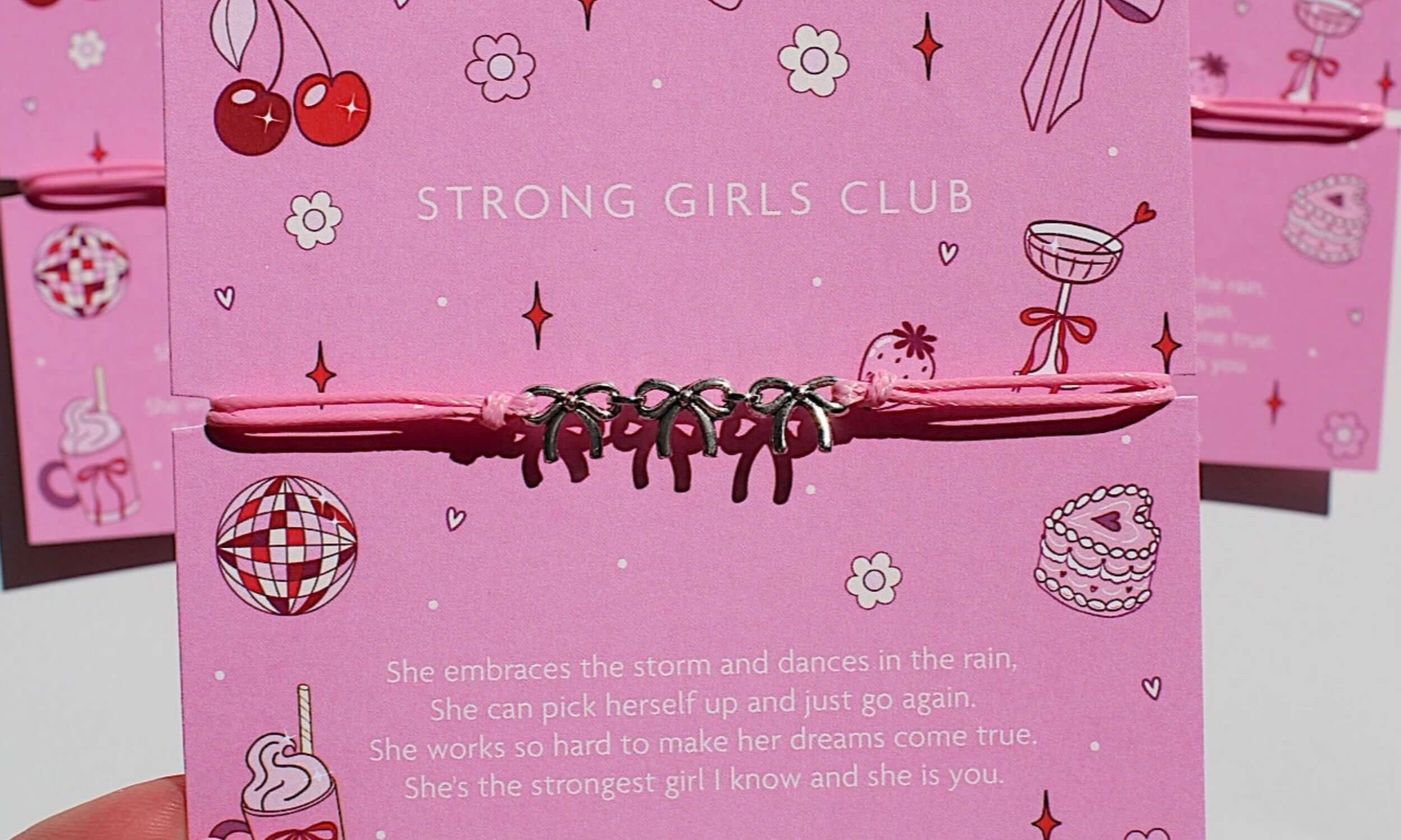 Strong girls bracelet for your bestie, build your own gift box 