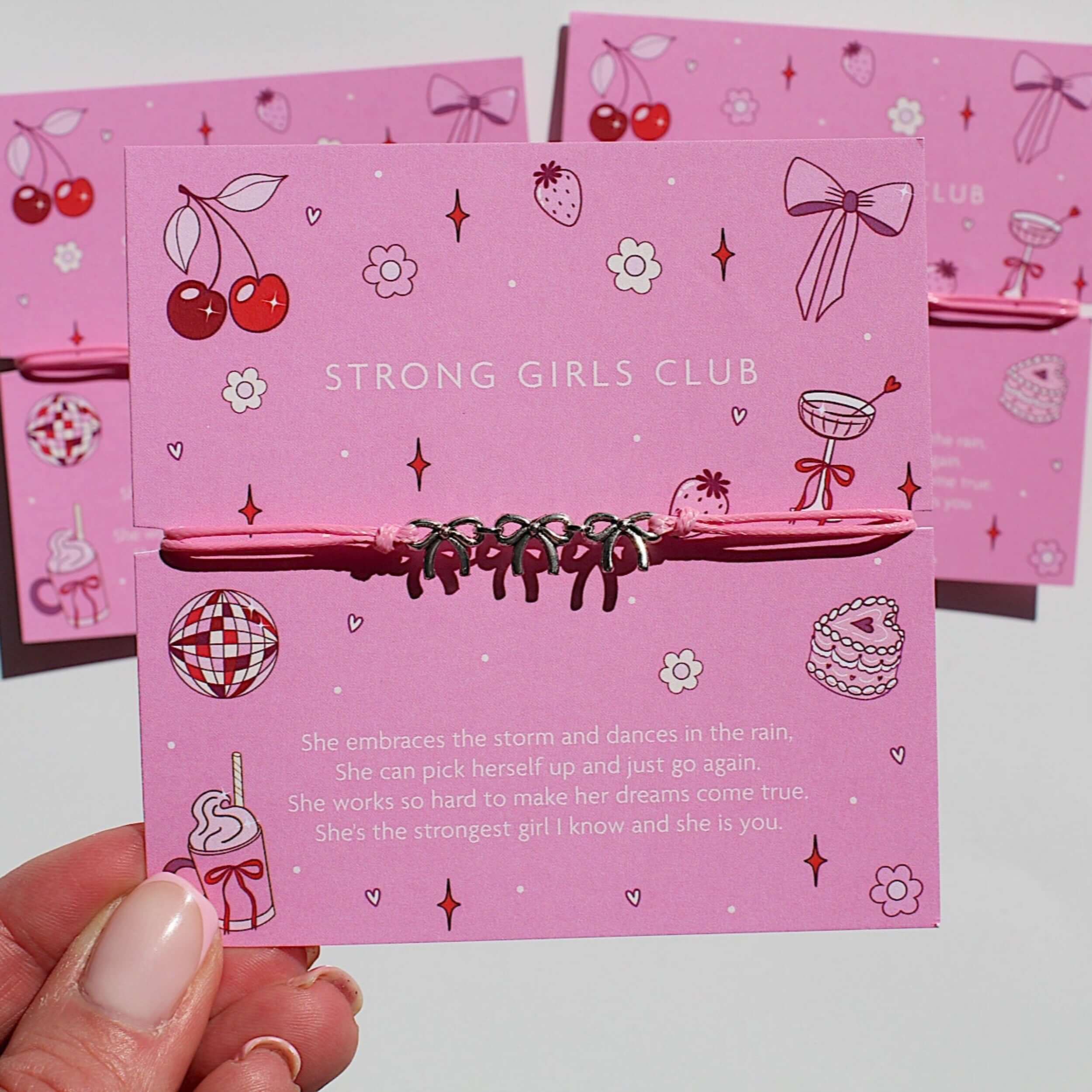 Strong girls bracelet for your bestie, build your own gift box 