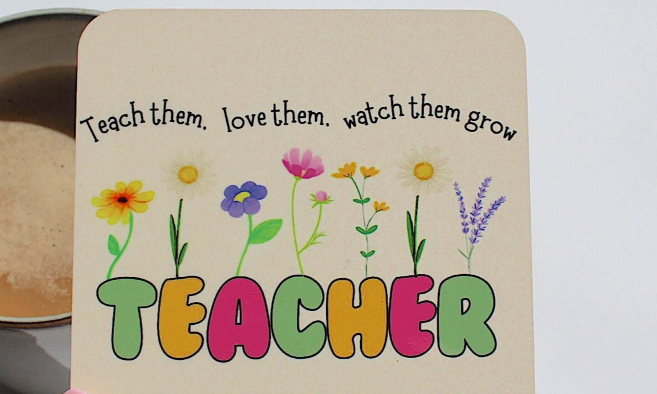 Teacher thank you coaster end of term gifting - build your own gift box 