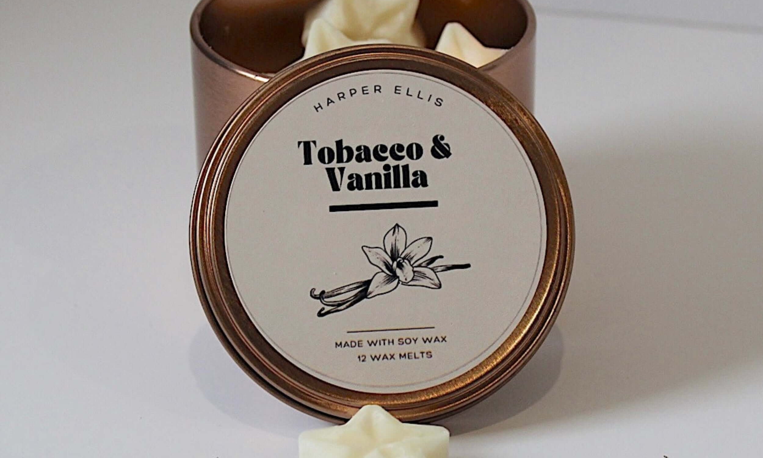 Tobacco and vanilla soy wax melts 