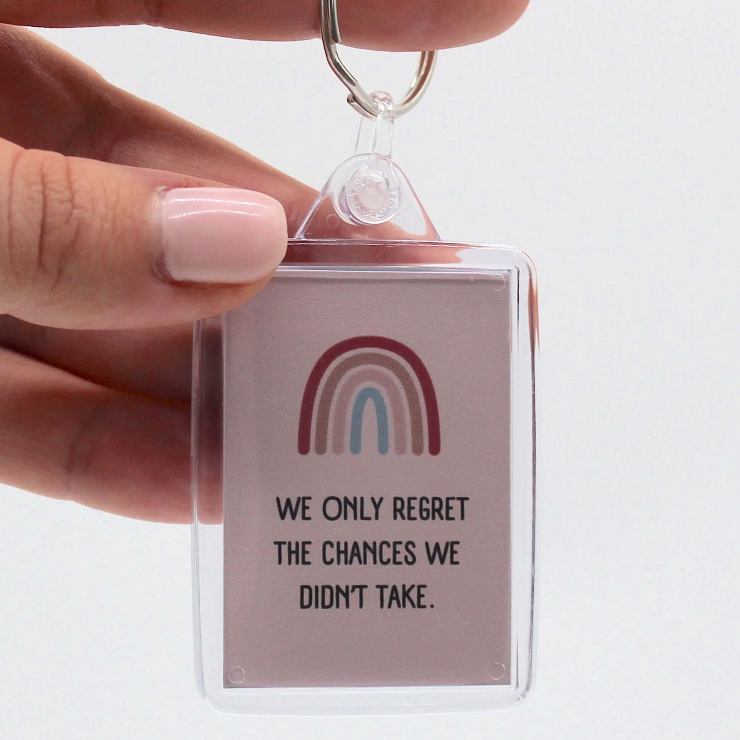 We Only Regret The Chances We Didn't Take Keyring, build your own gift box