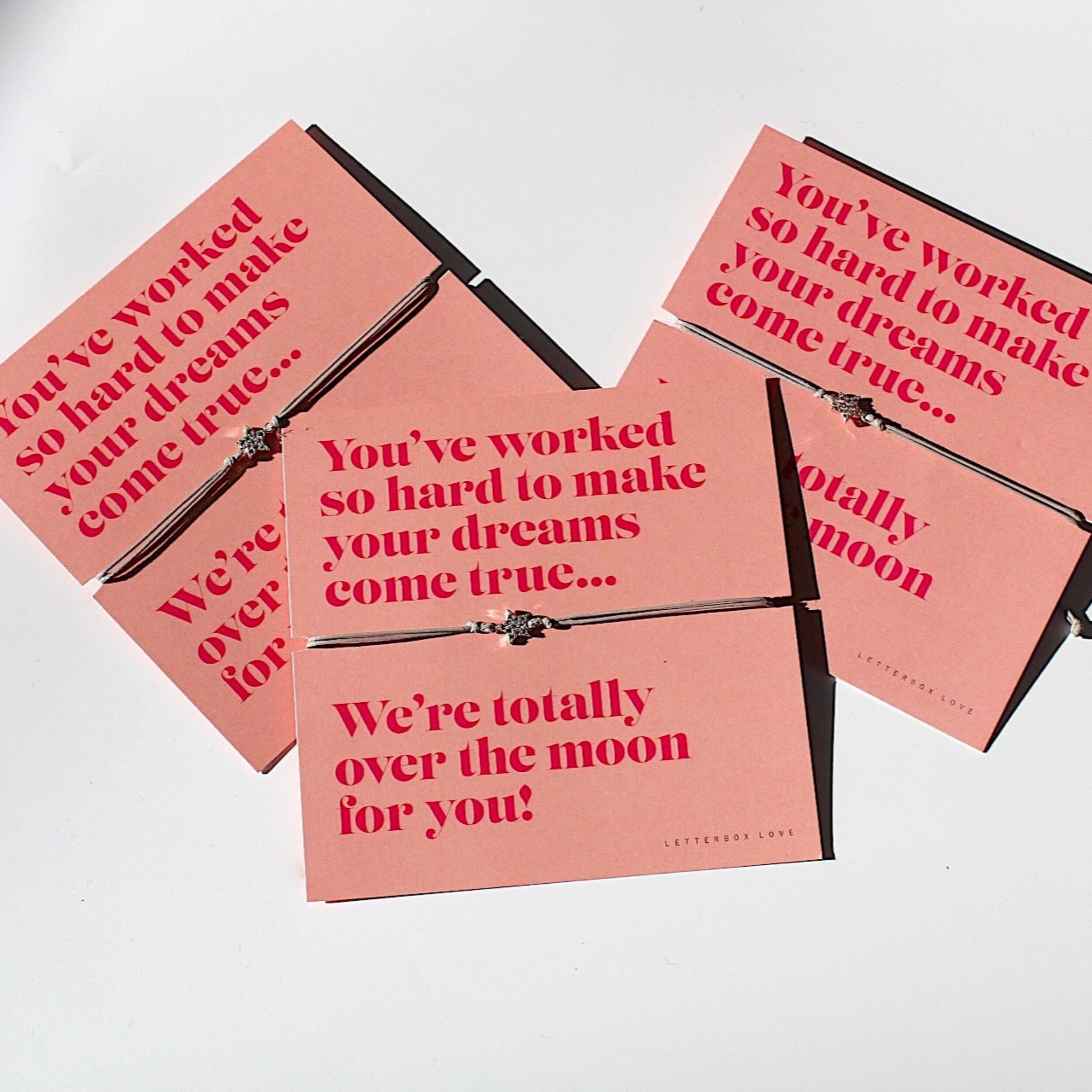 You've worked so hard congratulations bracelet, build a gift box to celebrate their success. 
